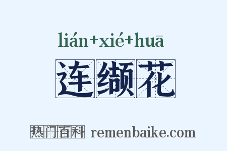 连缬花是什么意思的图片